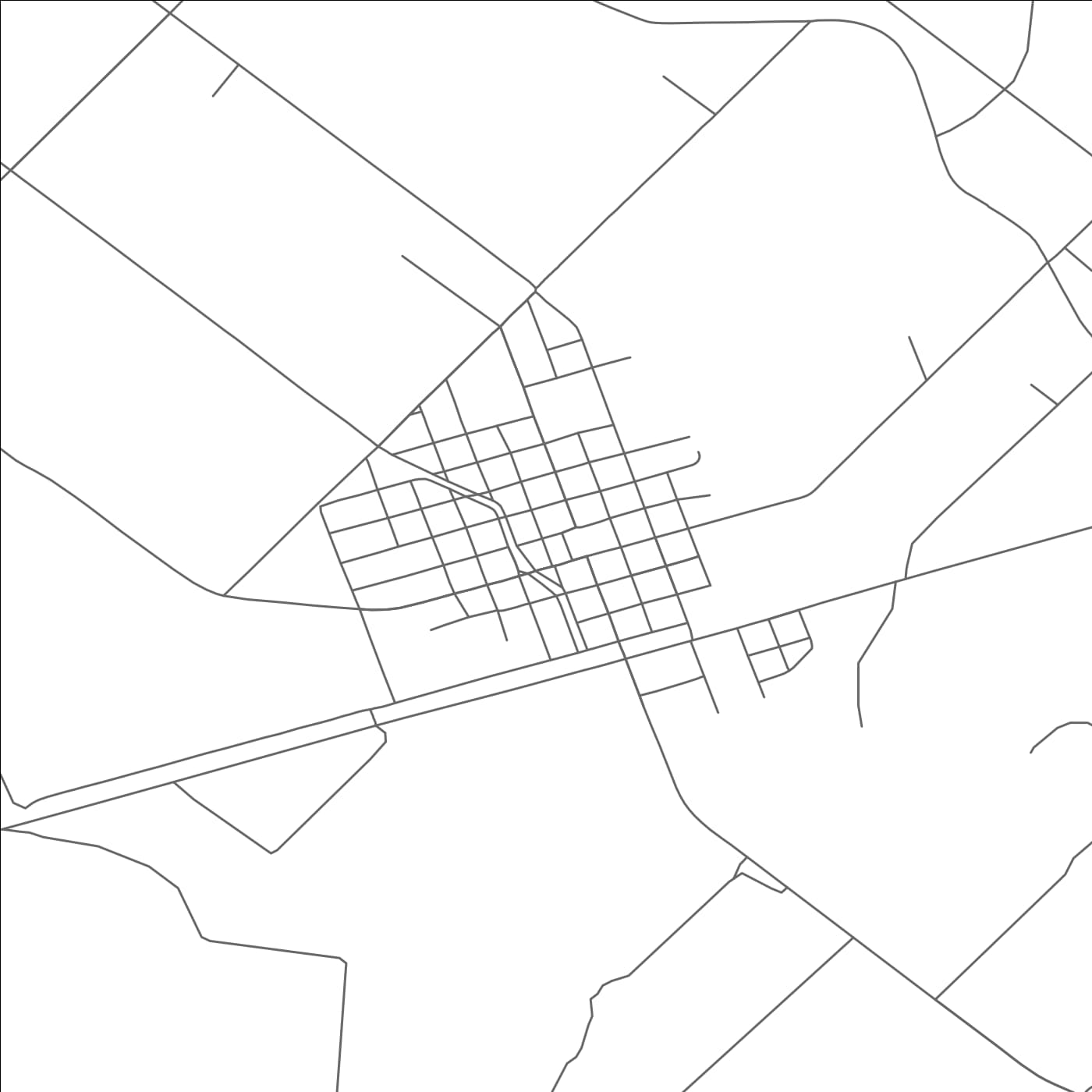 ROAD MAP OF BARSTOW, TEXAS BY MAPBAKES