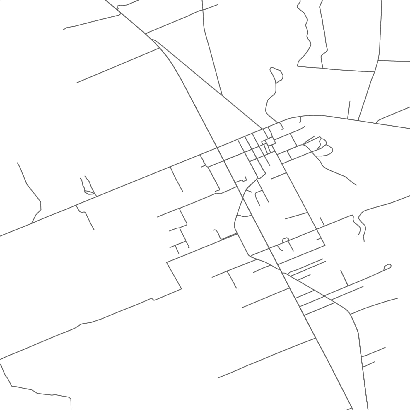 ROAD MAP OF BATESVILLE, TEXAS BY MAPBAKES