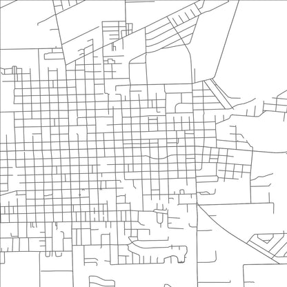 ROAD MAP OF BAY CITY, TEXAS BY MAPBAKES