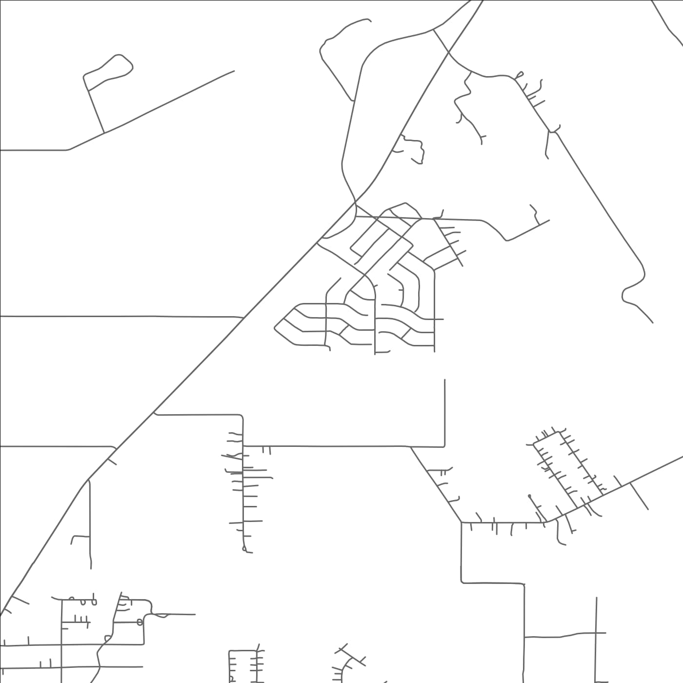 ROAD MAP OF BEAR CREEK RANCH, TEXAS BY MAPBAKES