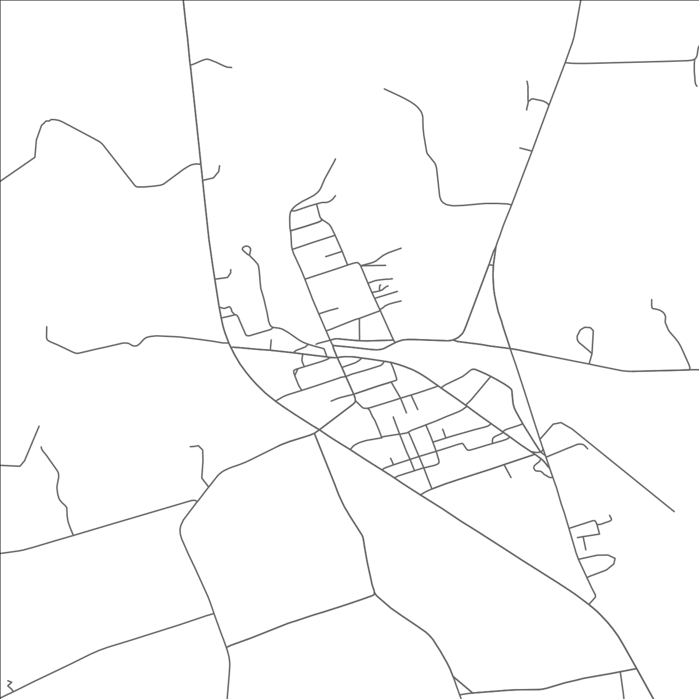 ROAD MAP OF BECKVILLE, TEXAS BY MAPBAKES