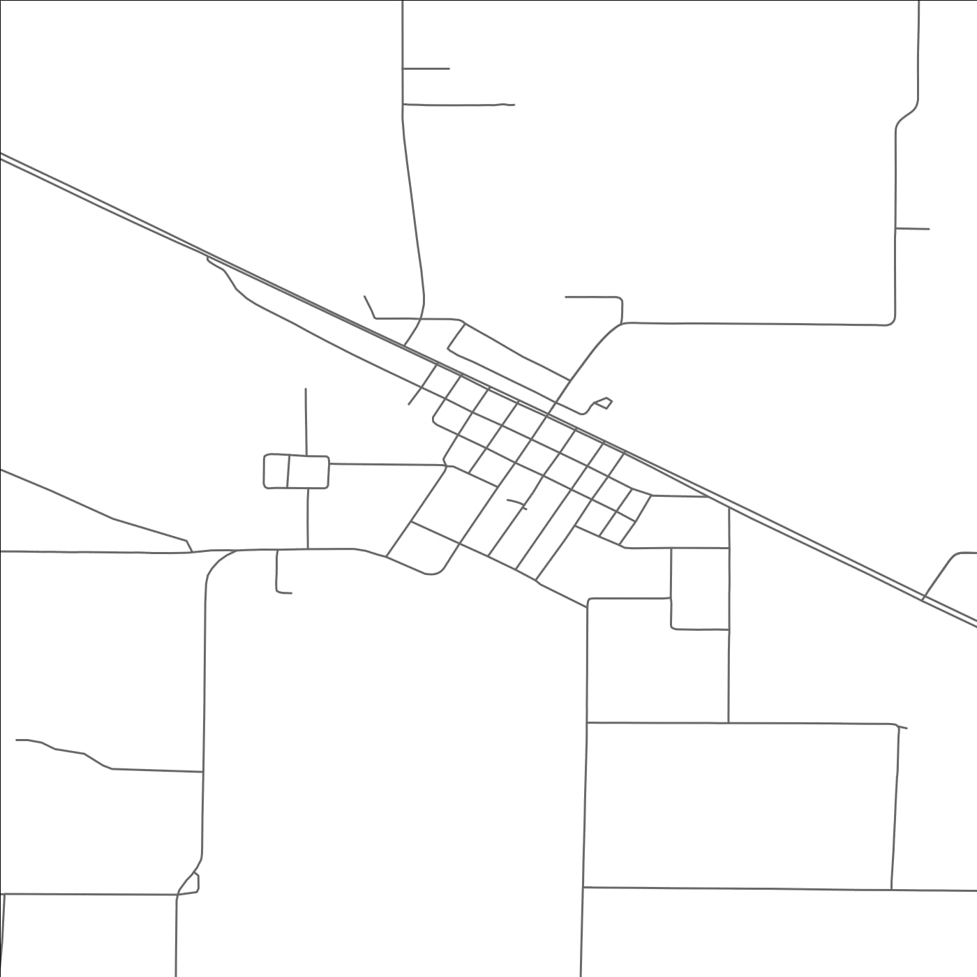 ROAD MAP OF BELLEVUE, TEXAS BY MAPBAKES