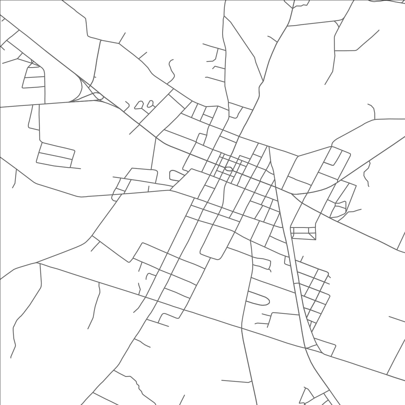 ROAD MAP OF BELLVILLE, TEXAS BY MAPBAKES