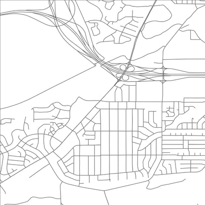 ROAD MAP OF BENBROOK, TEXAS BY MAPBAKES