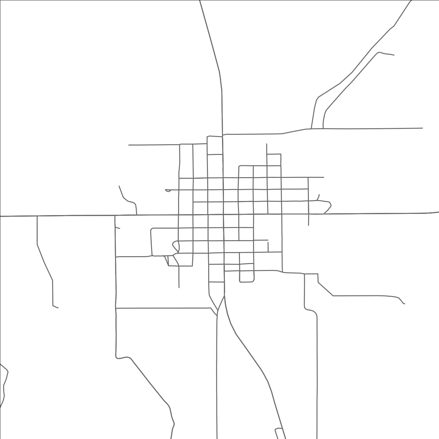 ROAD MAP OF BENJAMIN, TEXAS BY MAPBAKES