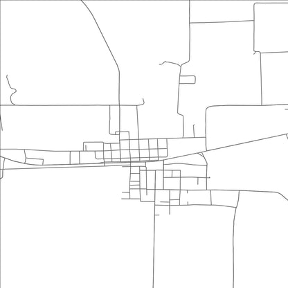 ROAD MAP OF BLOSSOM, TEXAS BY MAPBAKES