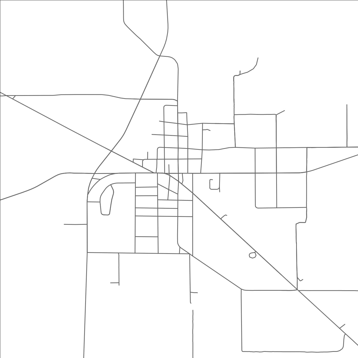 ROAD MAP OF BOGATA, TEXAS BY MAPBAKES