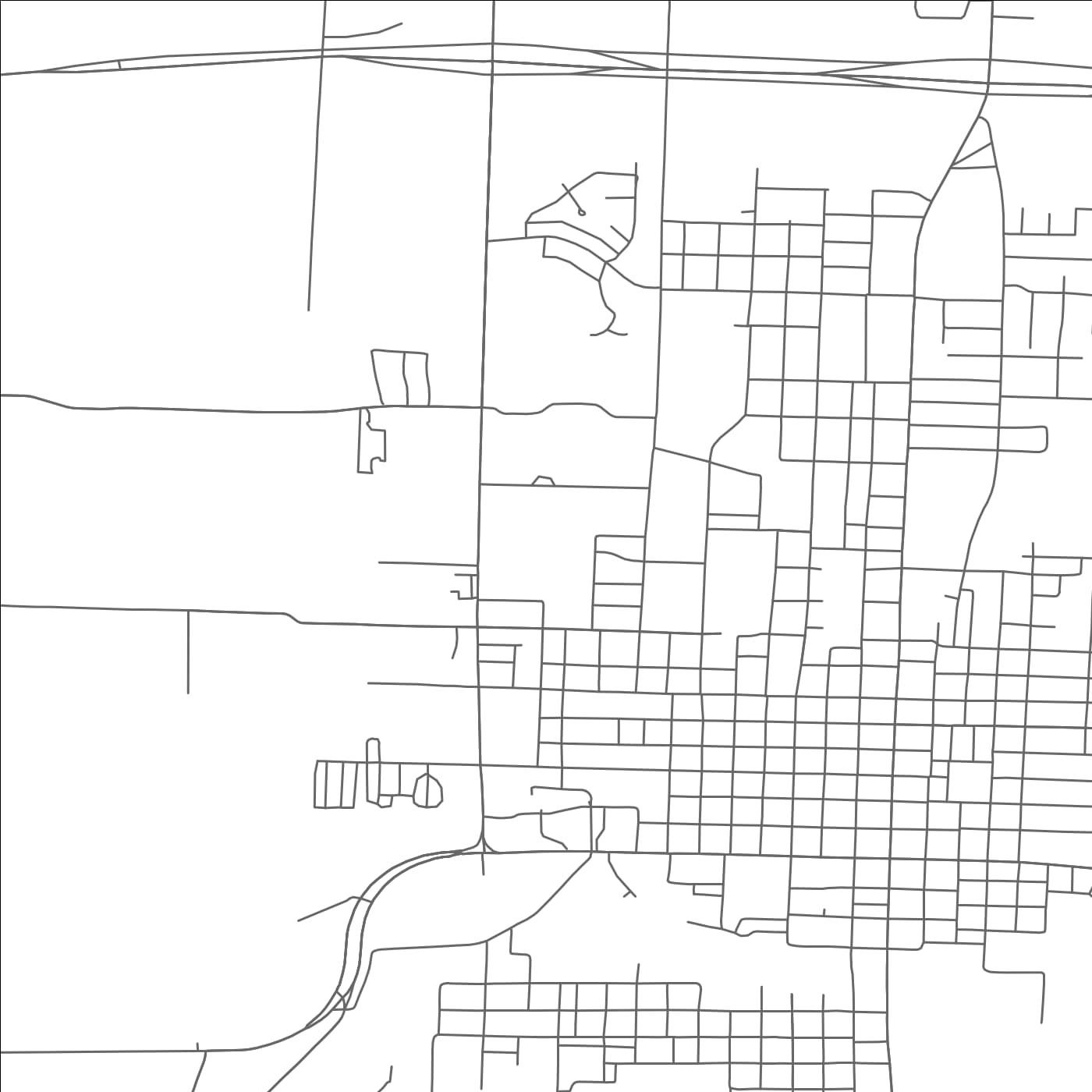 ROAD MAP OF BONHAM, TEXAS BY MAPBAKES