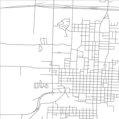 ROAD MAP OF BONHAM, TEXAS BY MAPBAKES