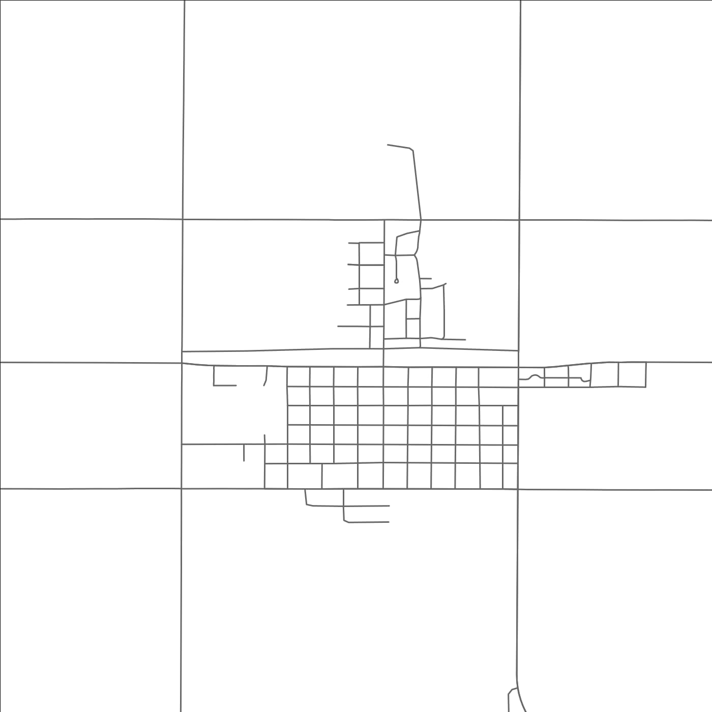 ROAD MAP OF BOOKER, TEXAS BY MAPBAKES