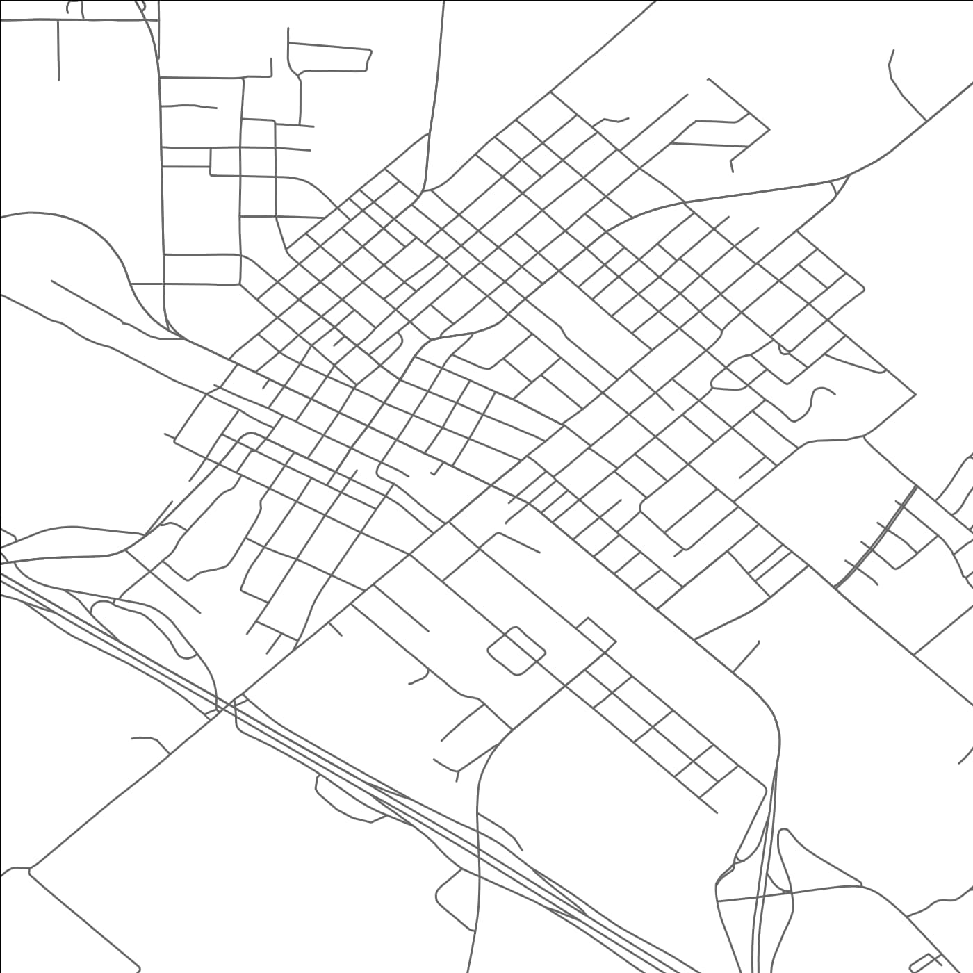 ROAD MAP OF BOWIE, TEXAS BY MAPBAKES