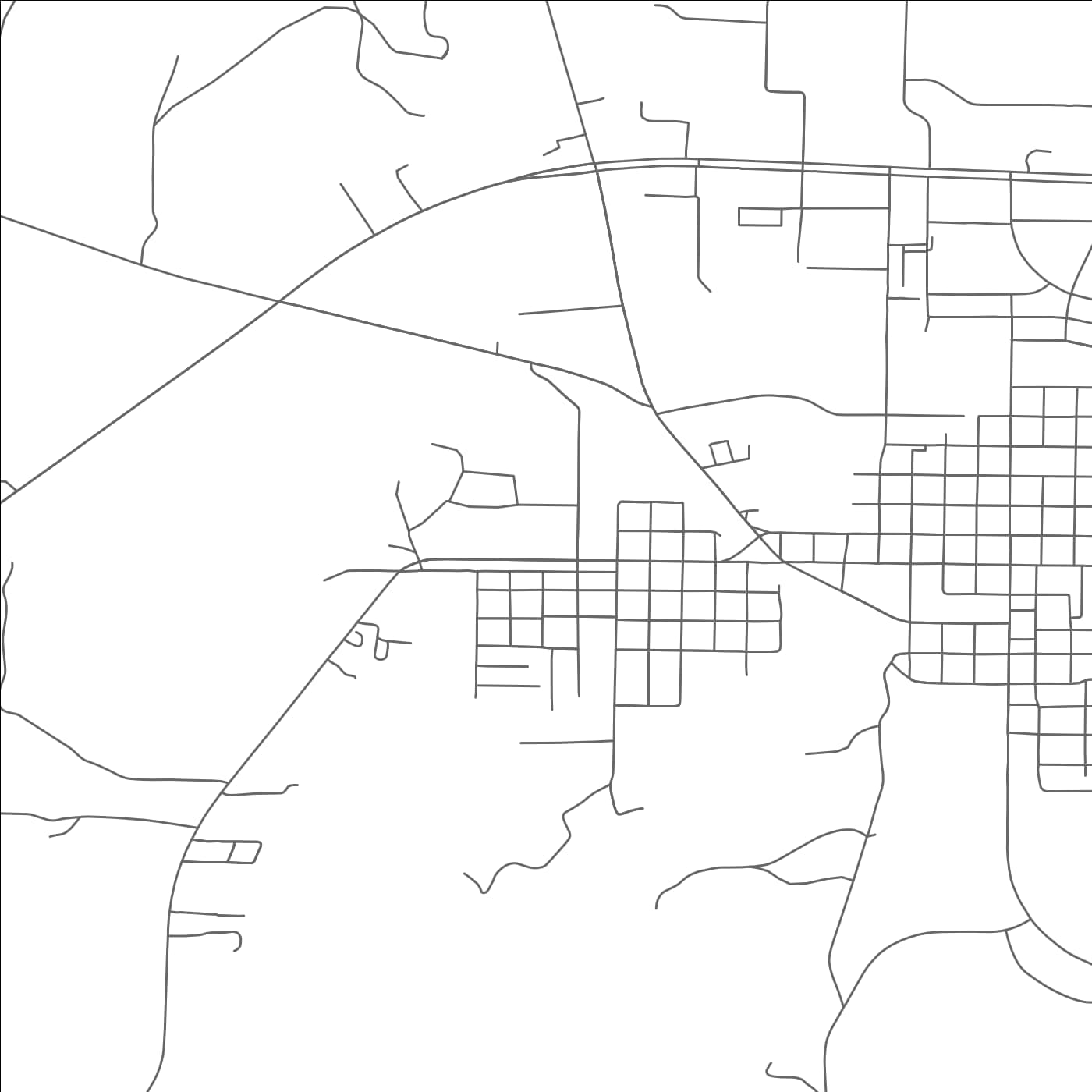 ROAD MAP OF BRIDGEPORT, TEXAS BY MAPBAKES