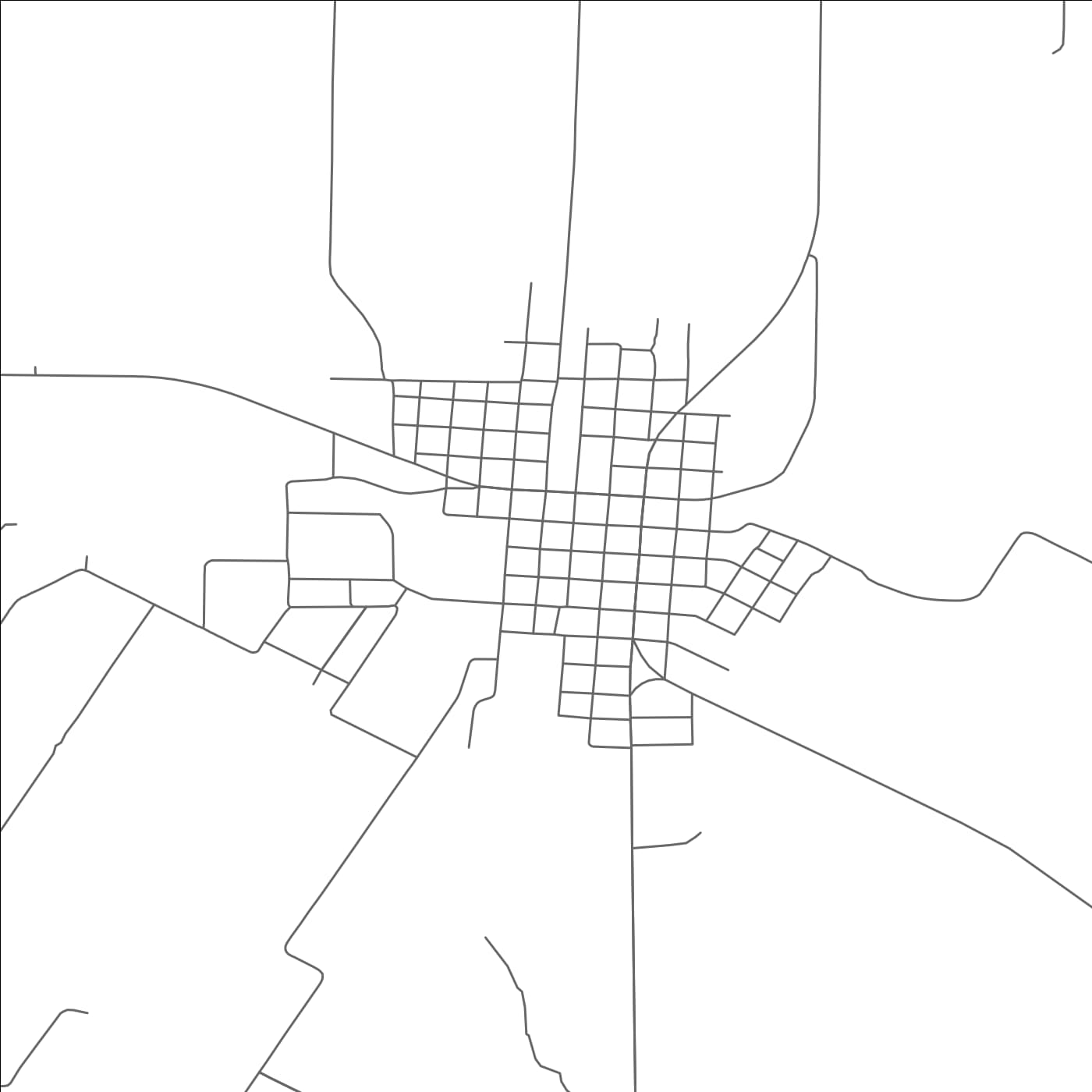 ROAD MAP OF BRONTE, TEXAS BY MAPBAKES