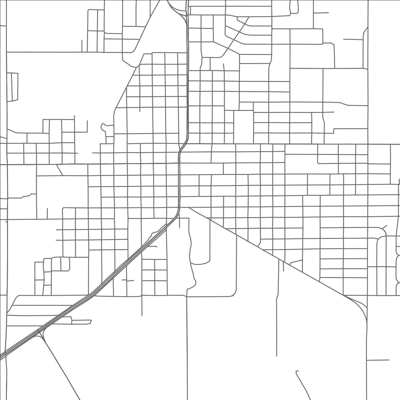 ROAD MAP OF BROWNFIELD, TEXAS BY MAPBAKES