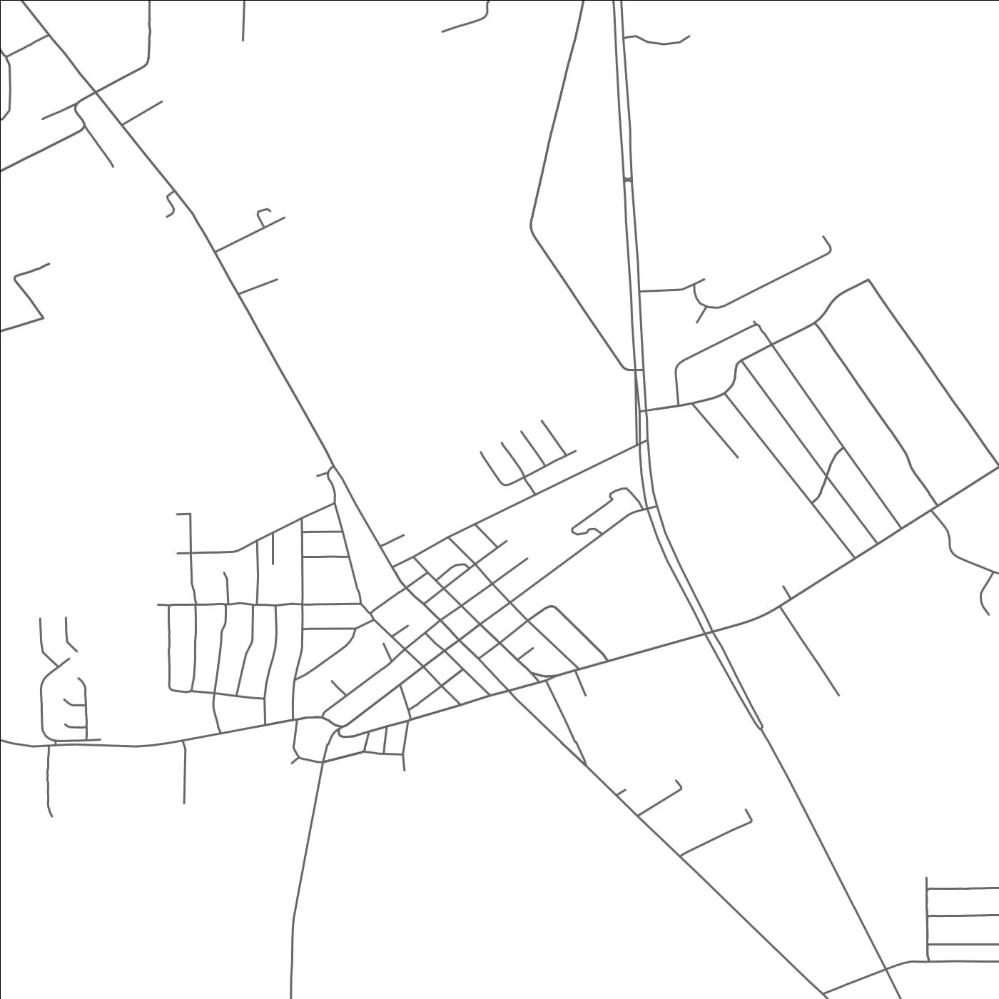 ROAD MAP OF BULLARD, TEXAS BY MAPBAKES