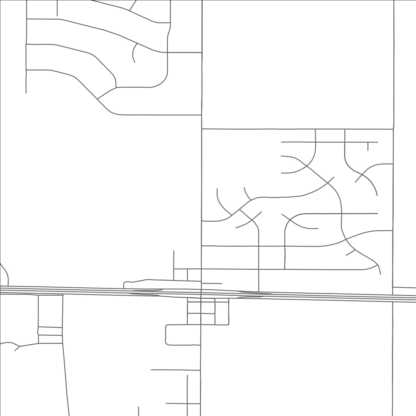 ROAD MAP OF BUSHLAND, TEXAS BY MAPBAKES