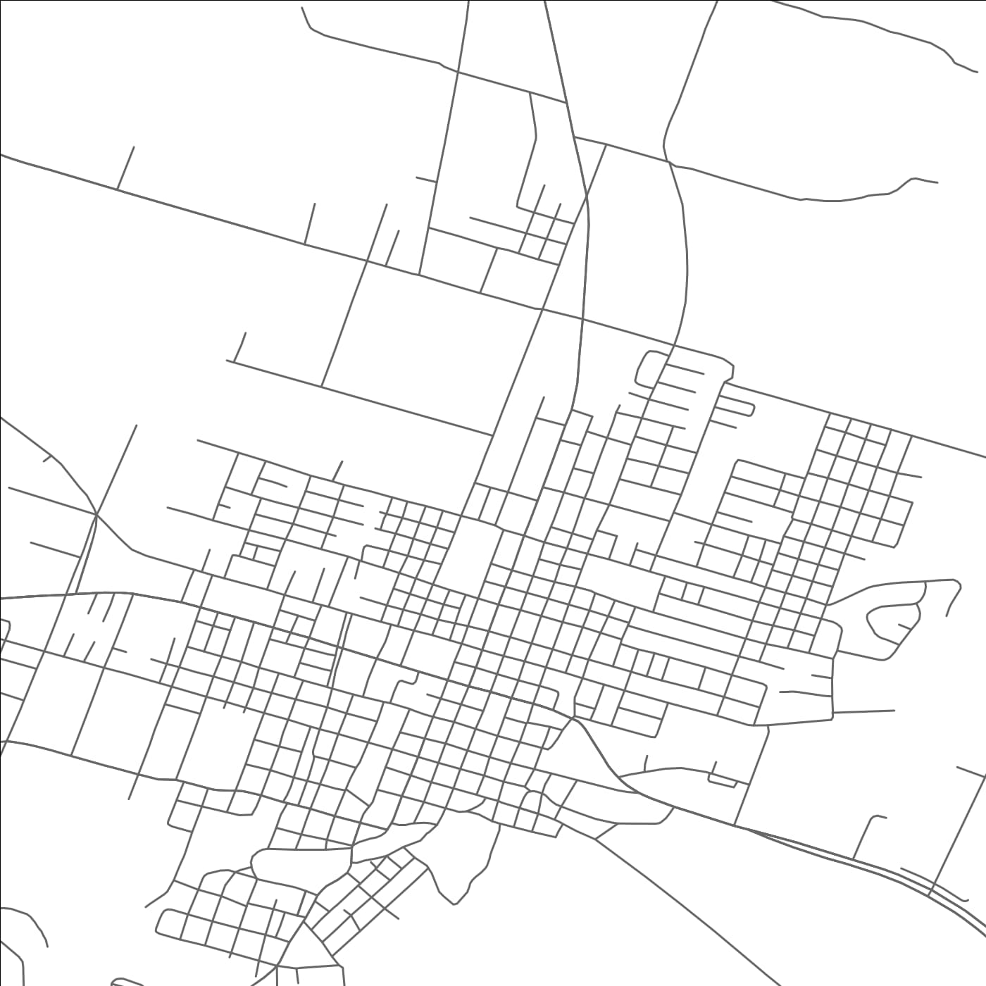 ROAD MAP OF CAMERON, TEXAS BY MAPBAKES