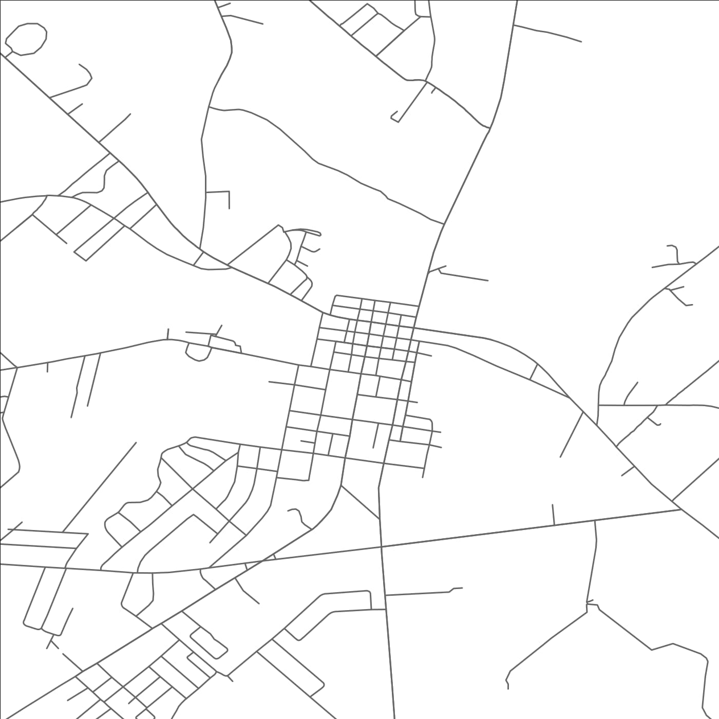 ROAD MAP OF CANTON, TEXAS BY MAPBAKES