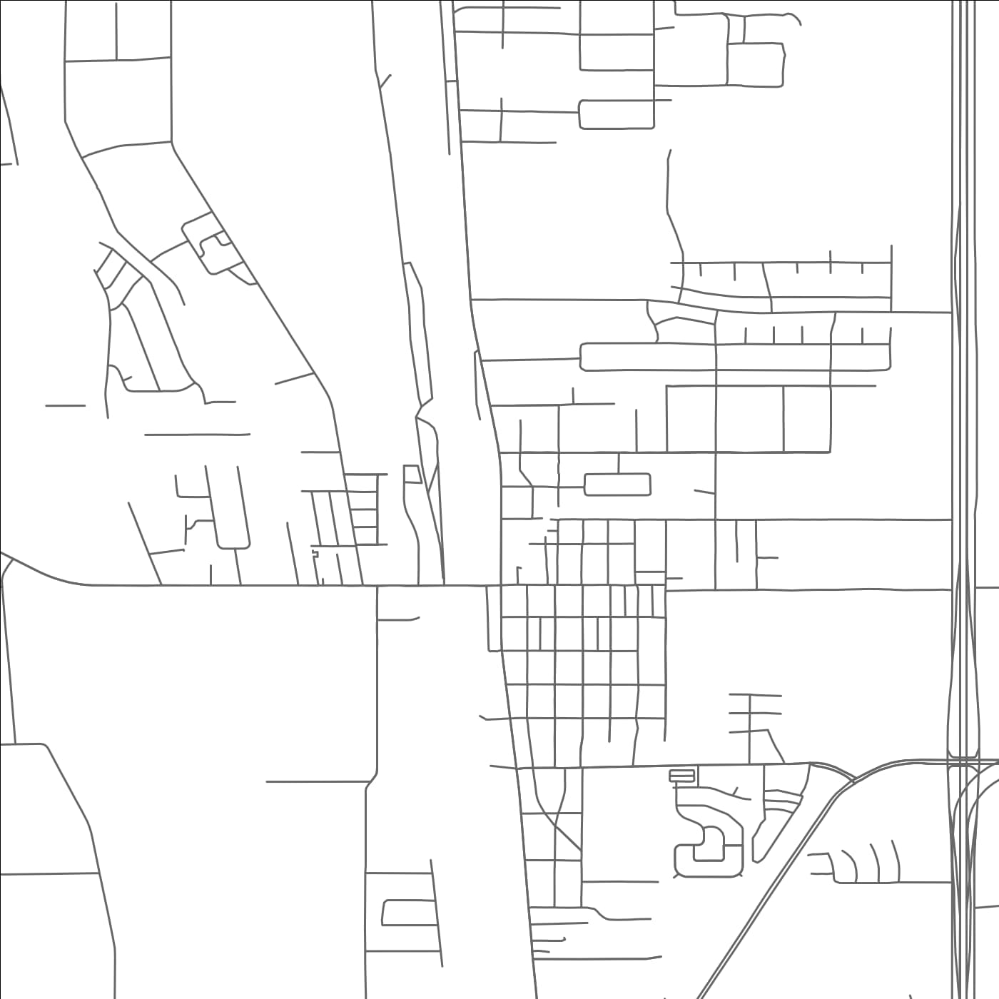 ROAD MAP OF CANUTILLO, TEXAS BY MAPBAKES