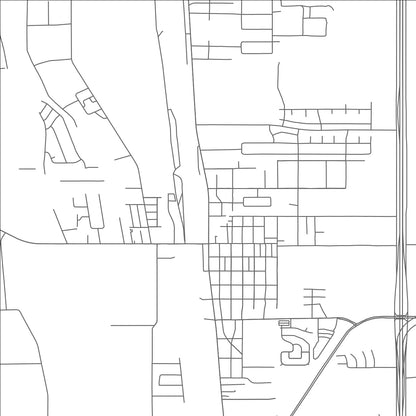 ROAD MAP OF CANUTILLO, TEXAS BY MAPBAKES