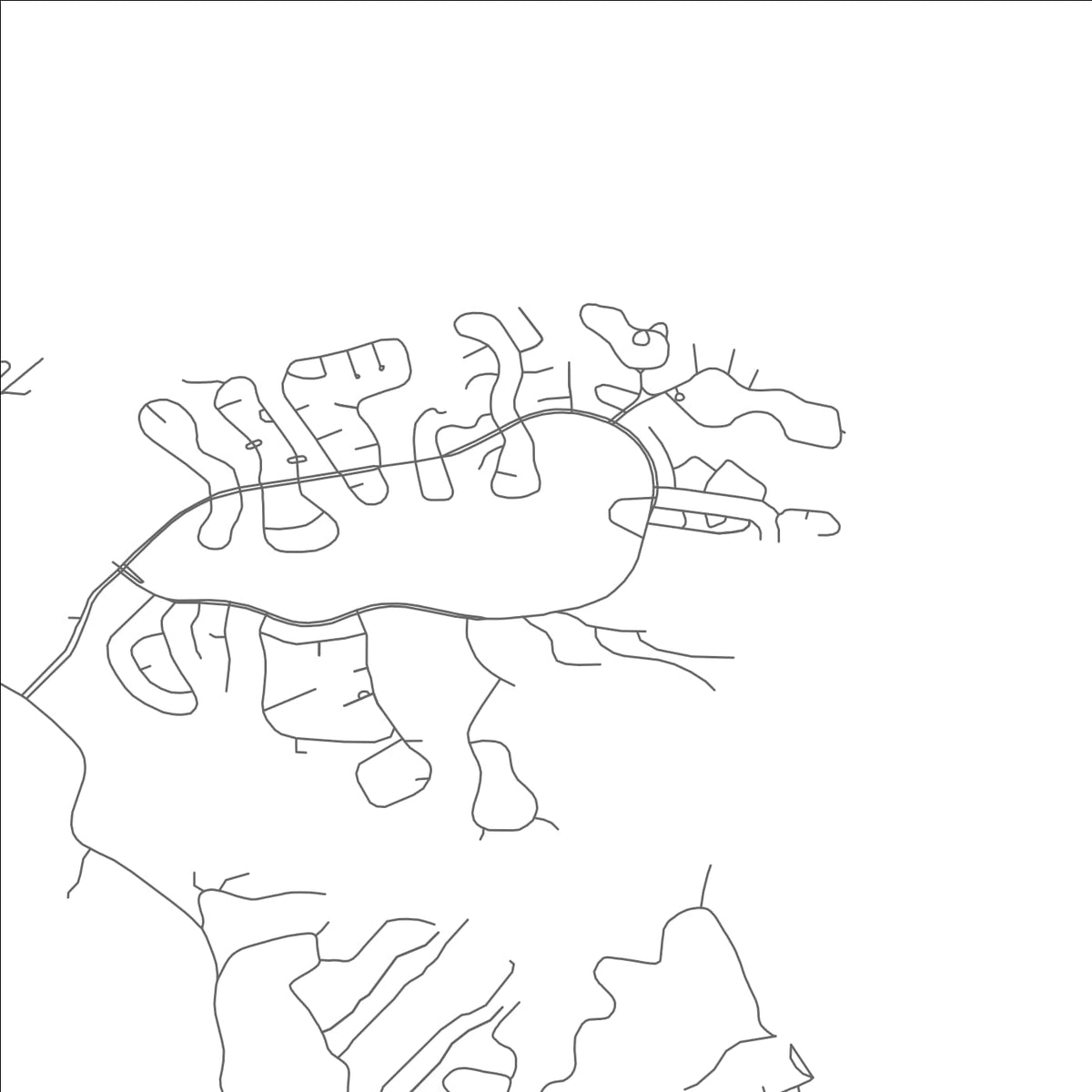 ROAD MAP OF CAPE ROYALE, TEXAS BY MAPBAKES