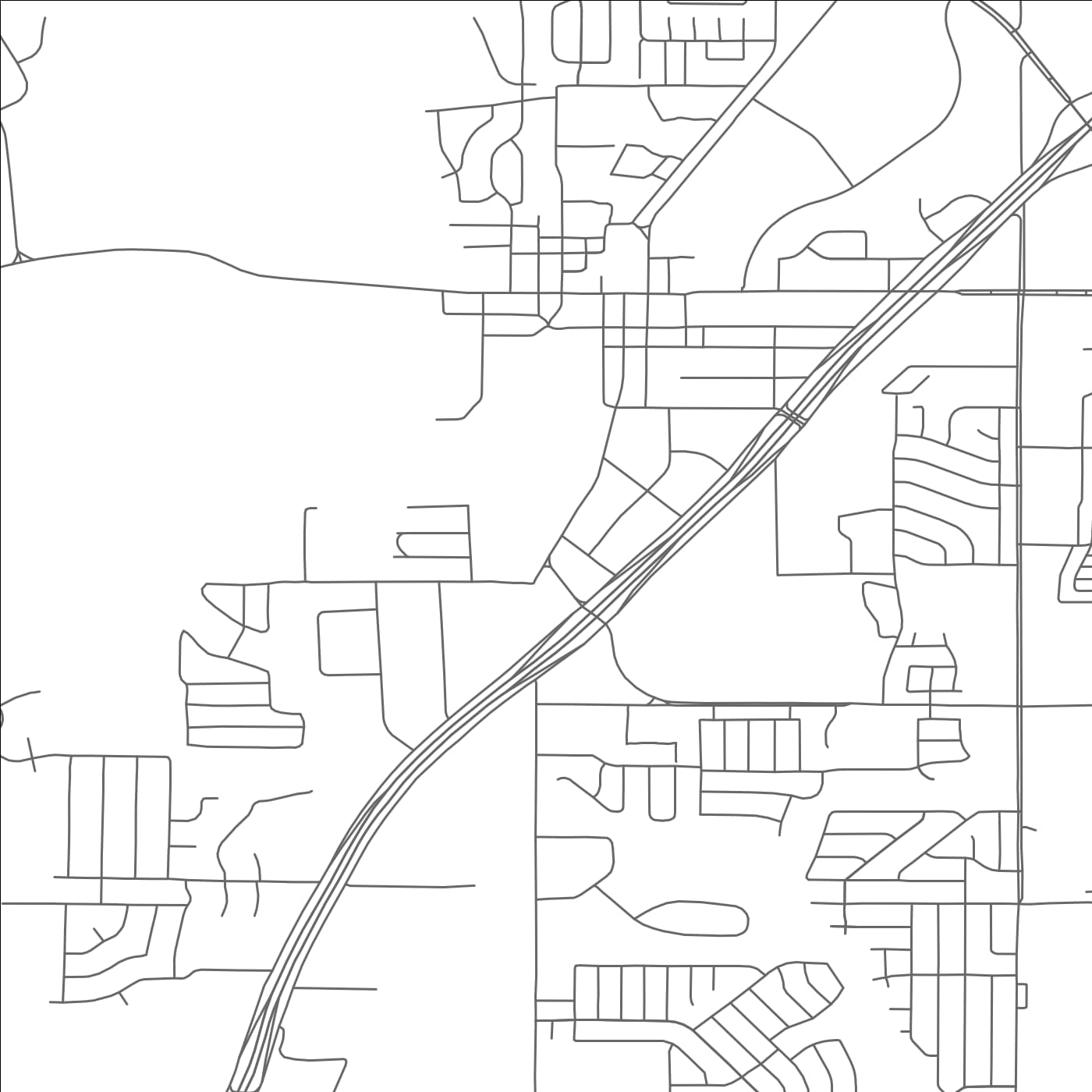 ROAD MAP OF CEDAR HILL, TEXAS BY MAPBAKES