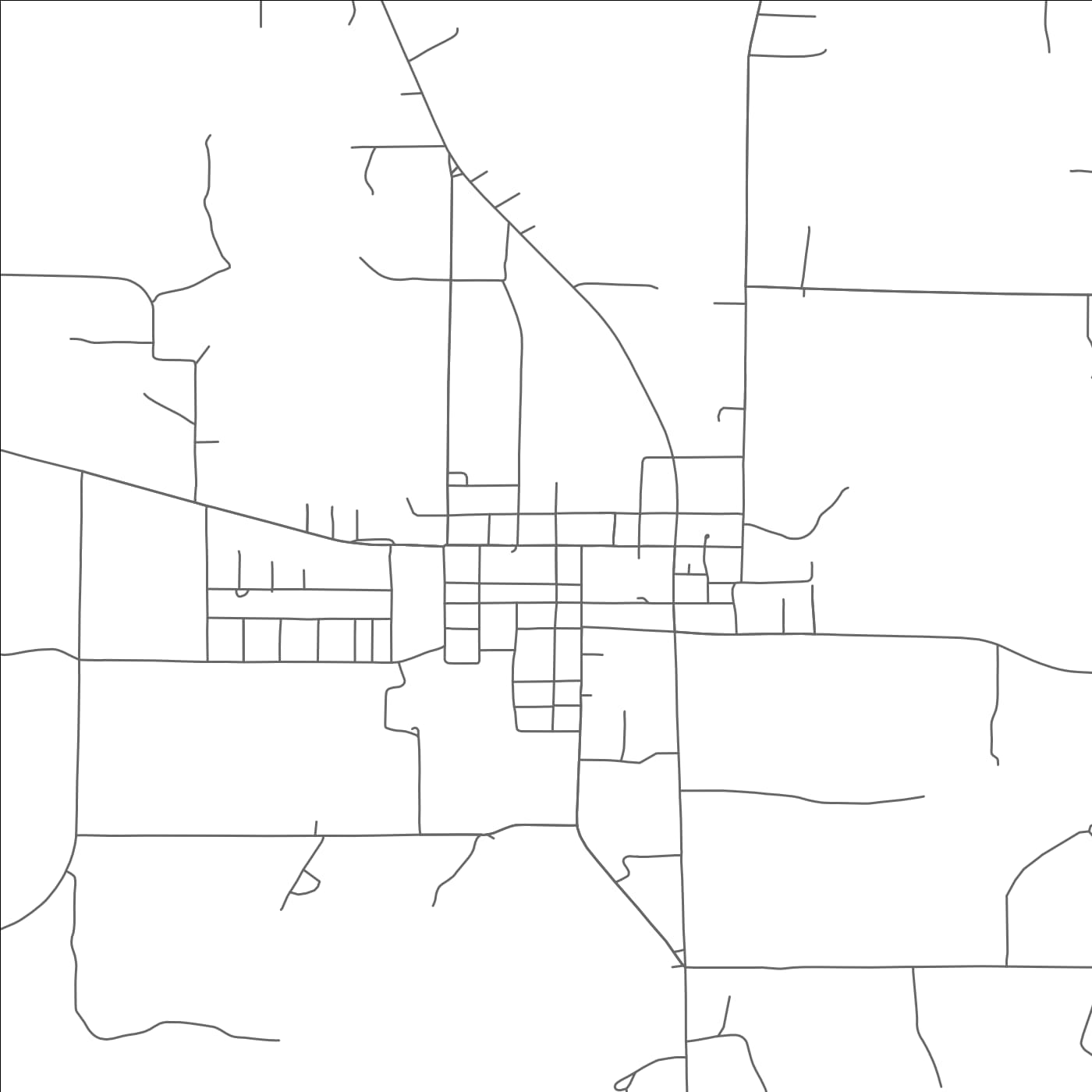 ROAD MAP OF CHICO, TEXAS BY MAPBAKES