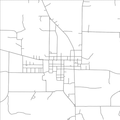 ROAD MAP OF CHICO, TEXAS BY MAPBAKES