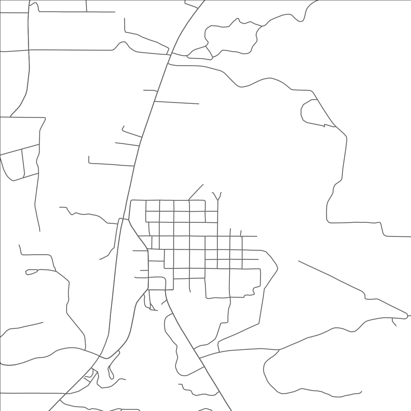 ROAD MAP OF CHRISTOVAL, TEXAS BY MAPBAKES