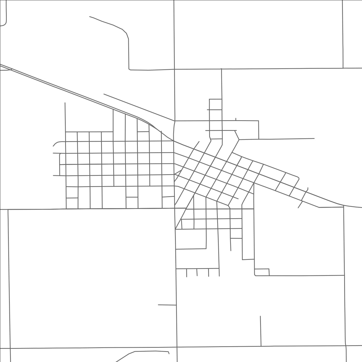 ROAD MAP OF CLAUDE, TEXAS BY MAPBAKES