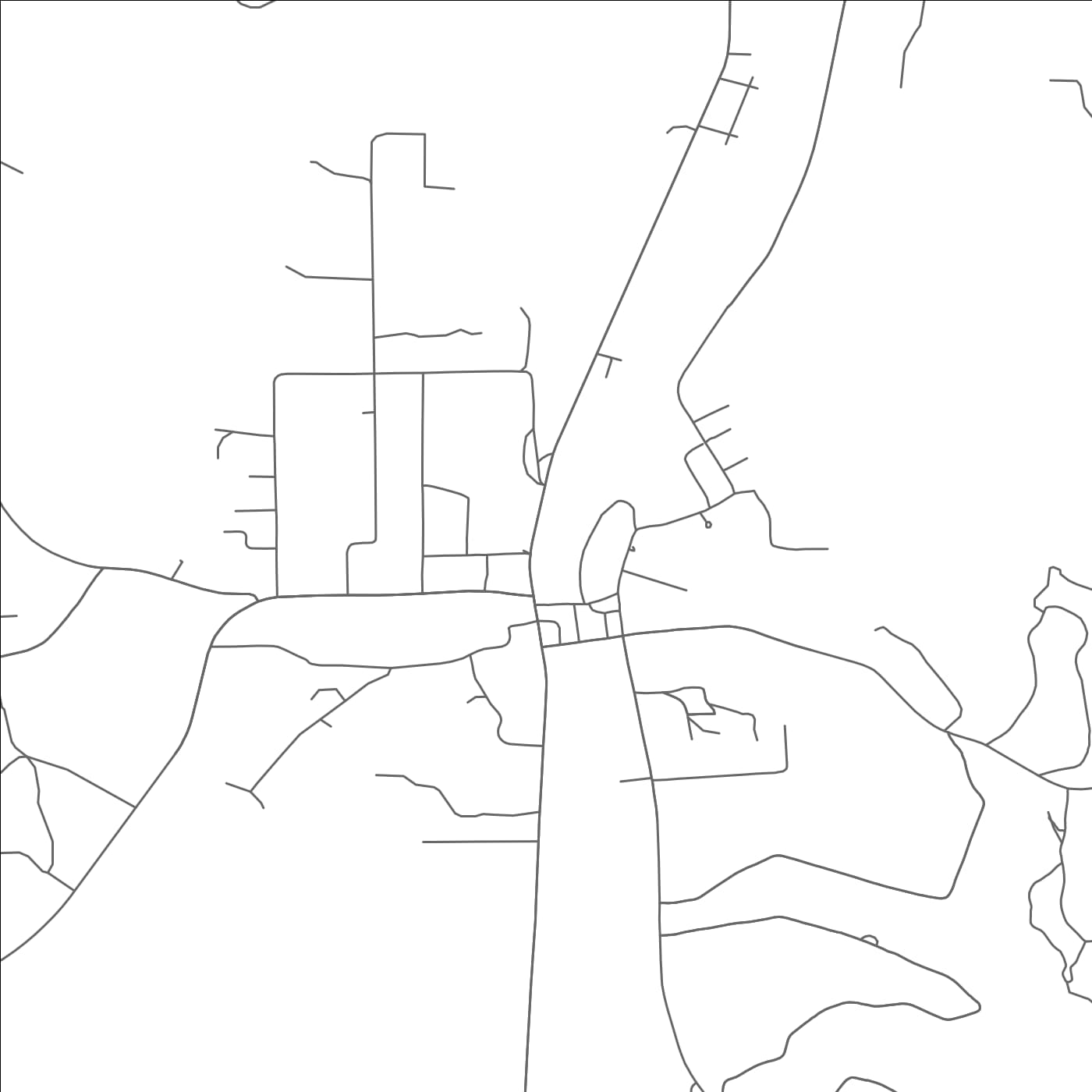 ROAD MAP OF COLMESNEIL, TEXAS BY MAPBAKES