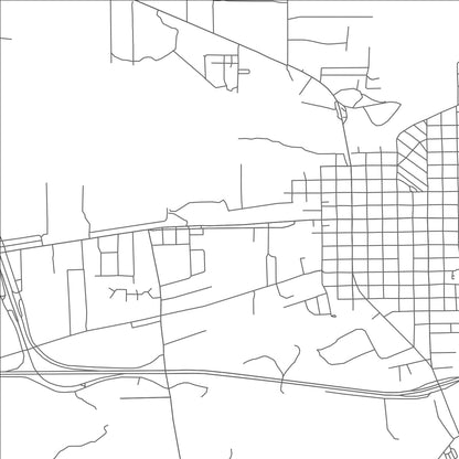 ROAD MAP OF COLUMBUS, TEXAS BY MAPBAKES