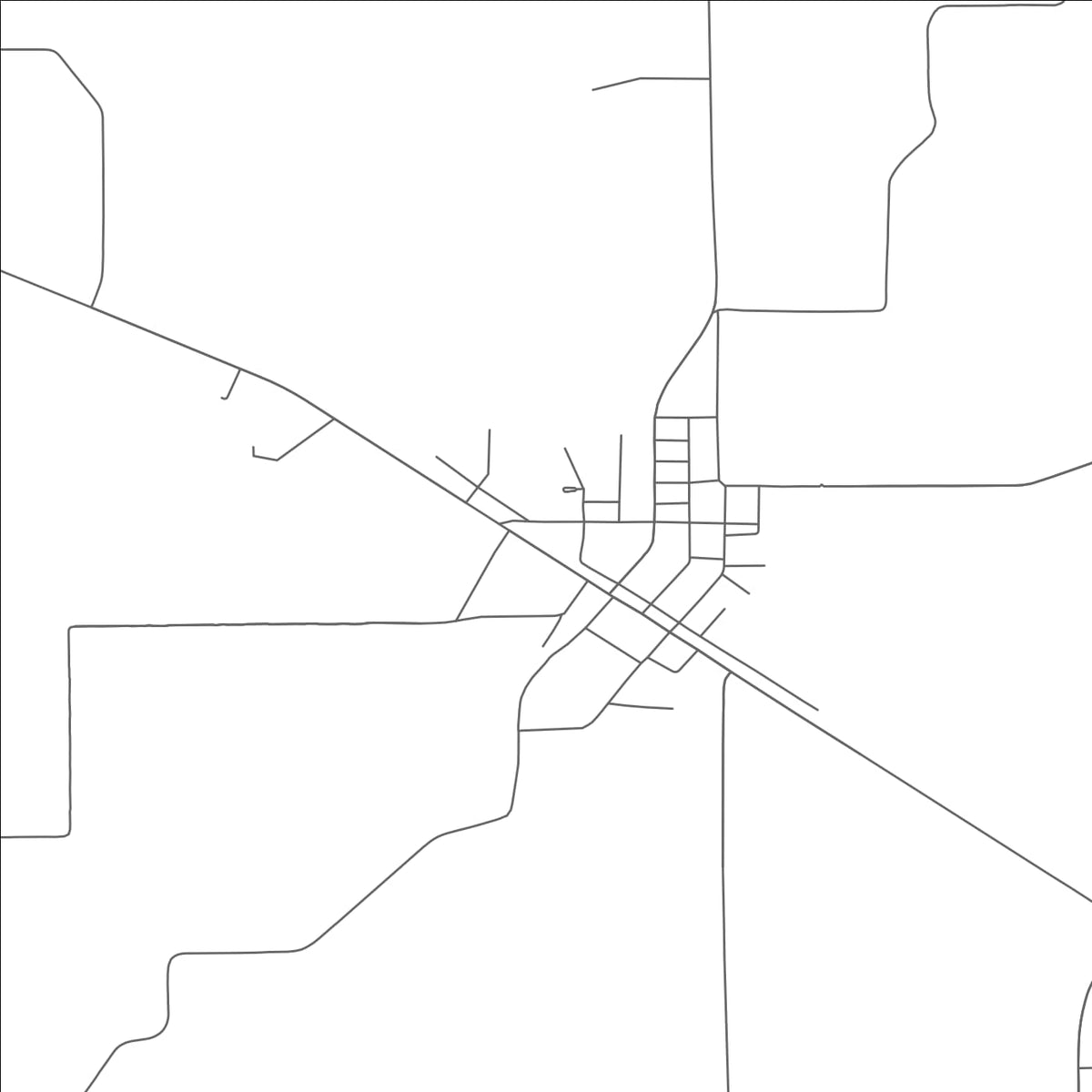 ROAD MAP OF COMO, TEXAS BY MAPBAKES