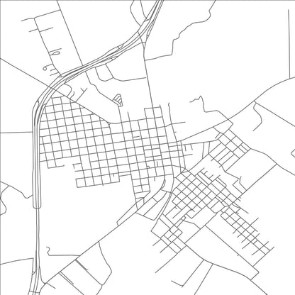 ROAD MAP OF COTULLA, TEXAS BY MAPBAKES