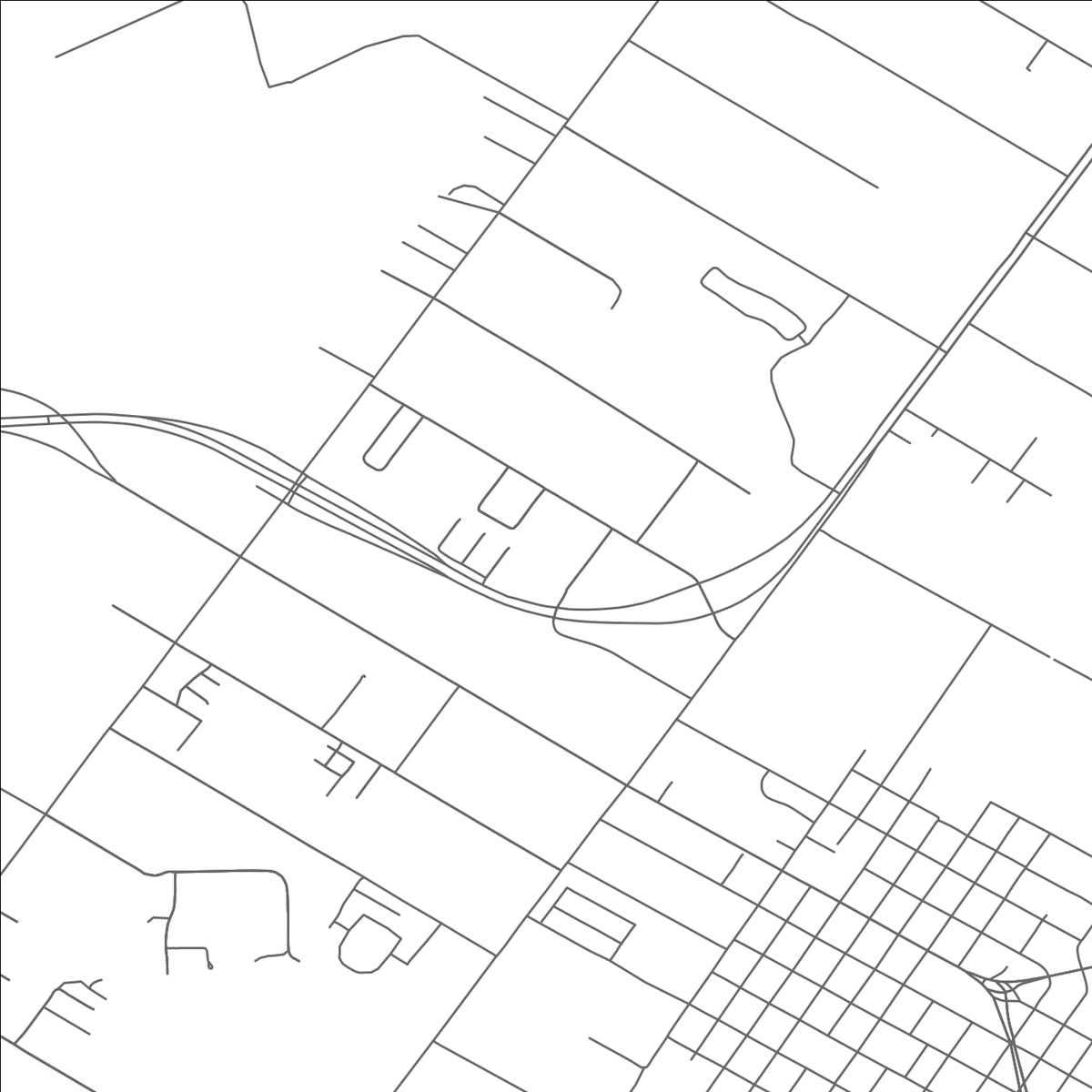 ROAD MAP OF COUNTRY ACRES, TEXAS BY MAPBAKES