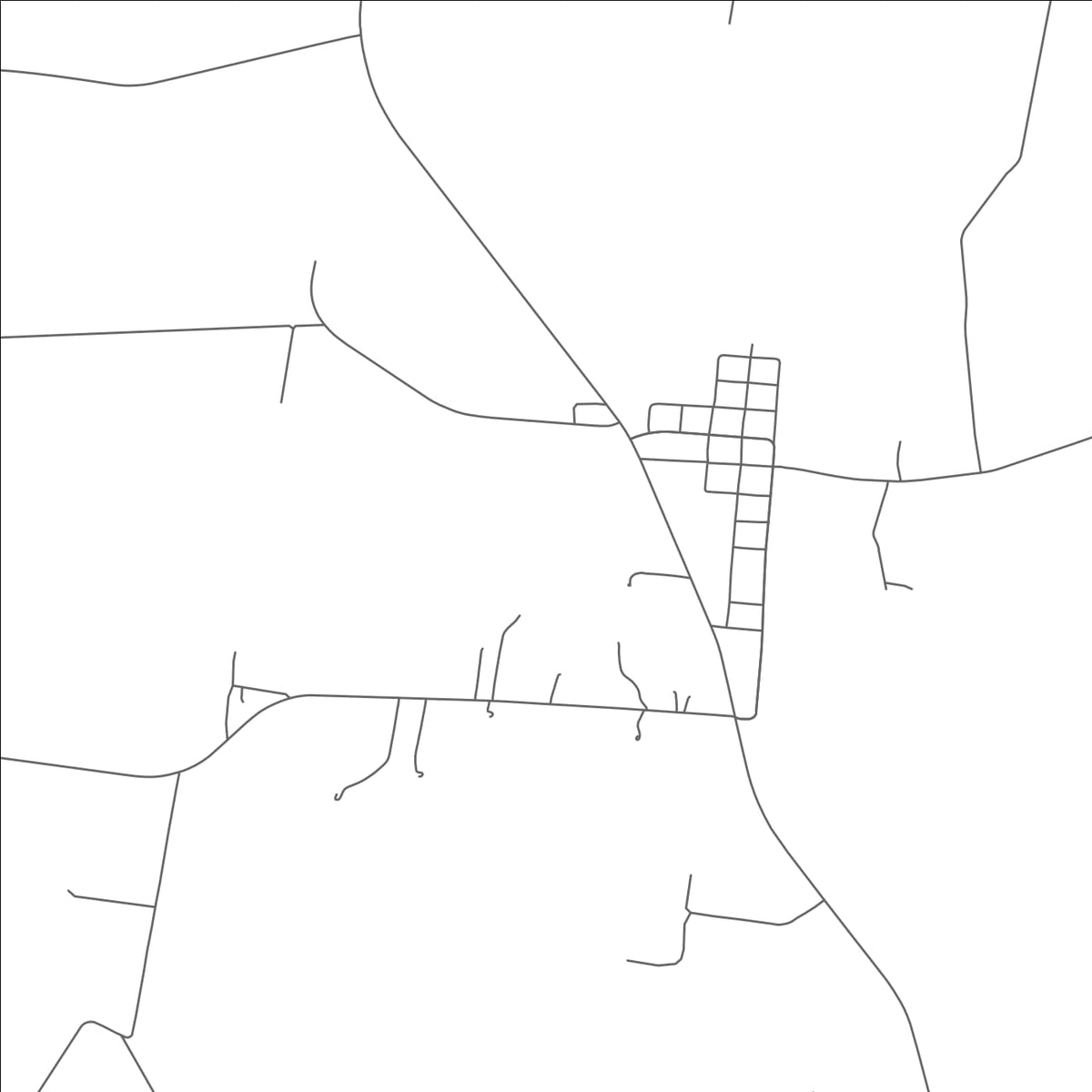 ROAD MAP OF COUPLAND, TEXAS BY MAPBAKES