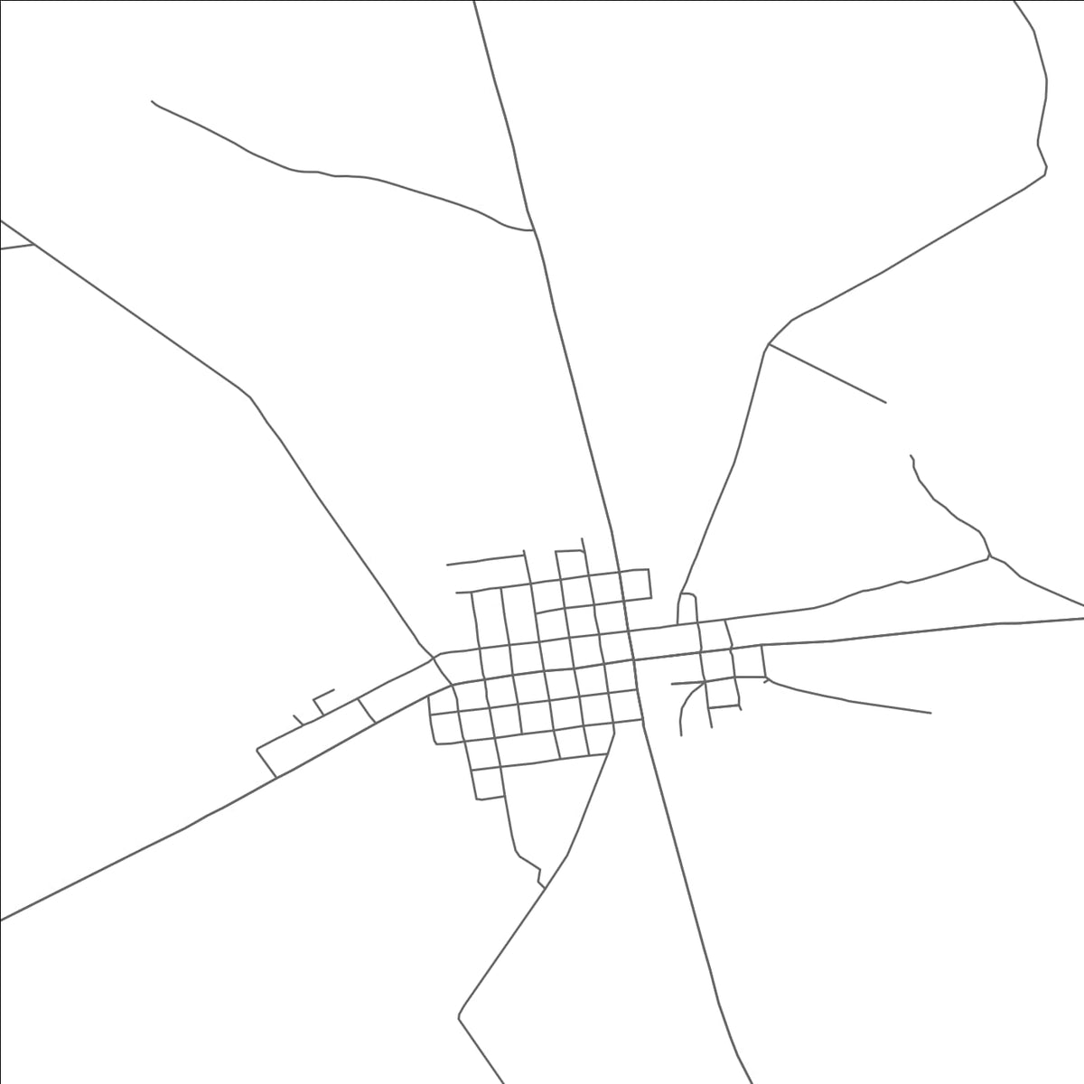 ROAD MAP OF CRAWFORD, TEXAS BY MAPBAKES
