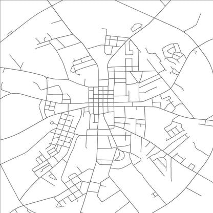 ROAD MAP OF CROCKETT, TEXAS BY MAPBAKES