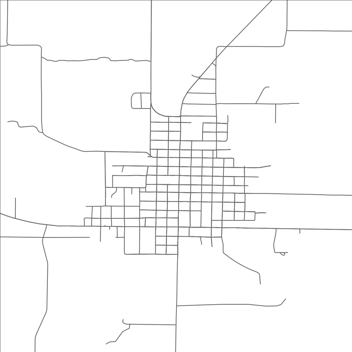 ROAD MAP OF CROSS PLAINS, TEXAS BY MAPBAKES