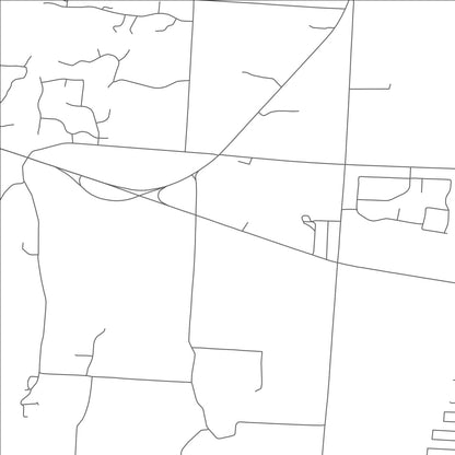 ROAD MAP OF CROSS ROADS, TEXAS BY MAPBAKES