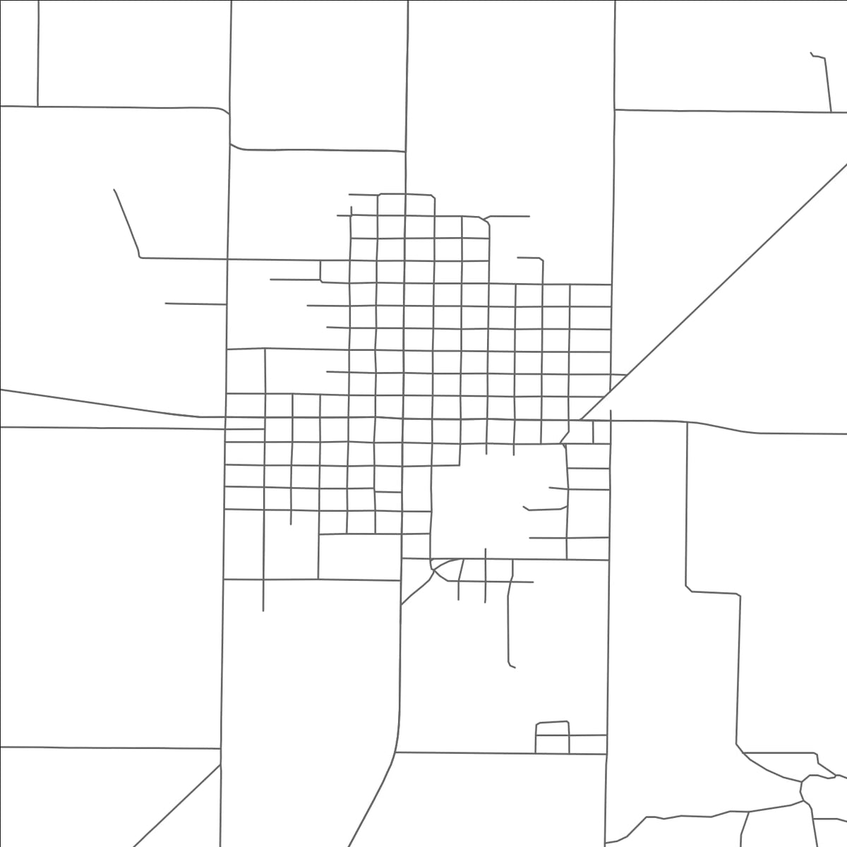 ROAD MAP OF CROWELL, TEXAS BY MAPBAKES