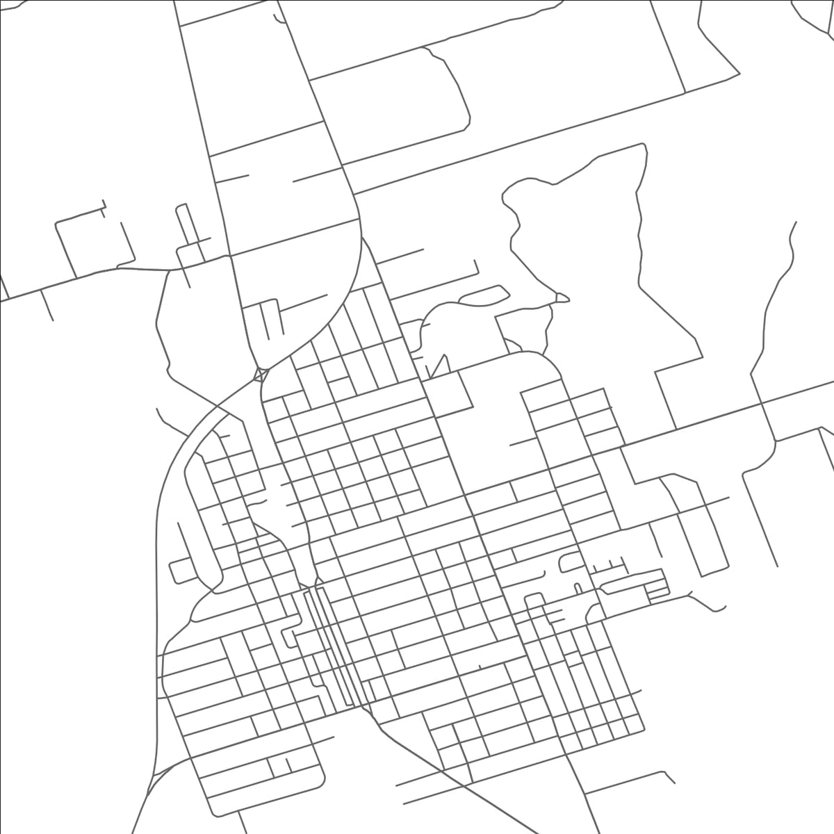 ROAD MAP OF CRYSTAL CITY, TEXAS BY MAPBAKES