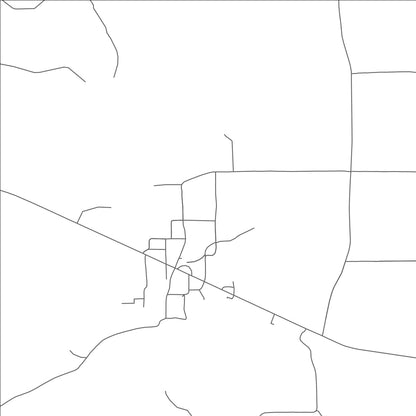 ROAD MAP OF CUNEY, TEXAS BY MAPBAKES