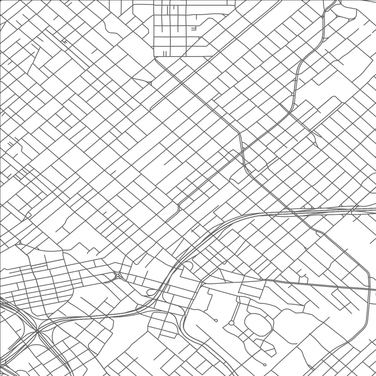 ROAD MAP OF DALLAS, TEXAS BY MAPBAKES