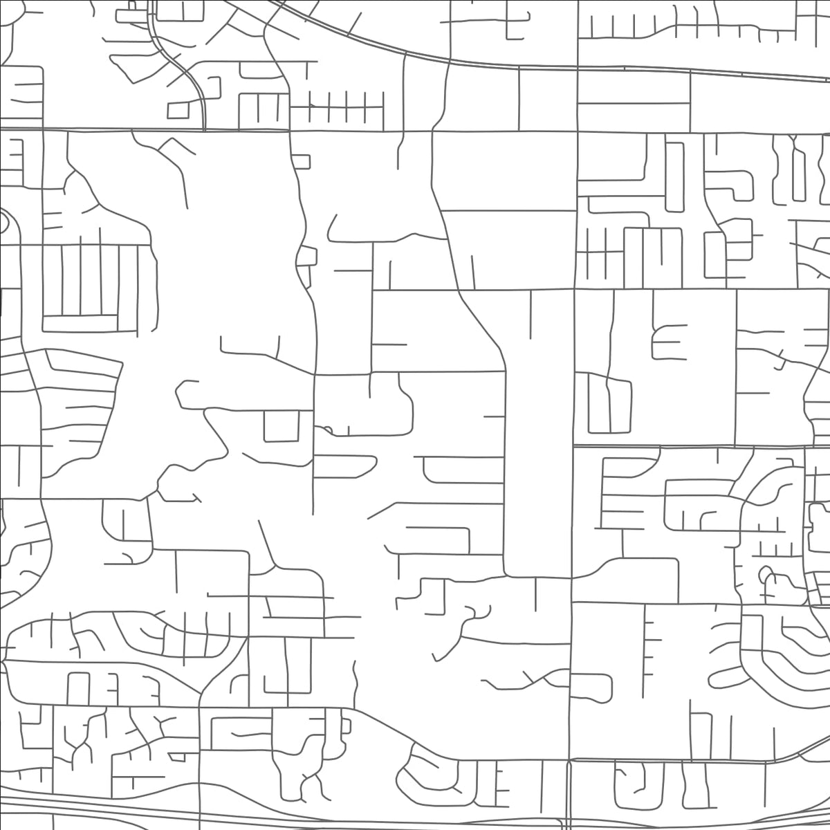ROAD MAP OF DALWORTHINGTON GARDENS, TEXAS BY MAPBAKES