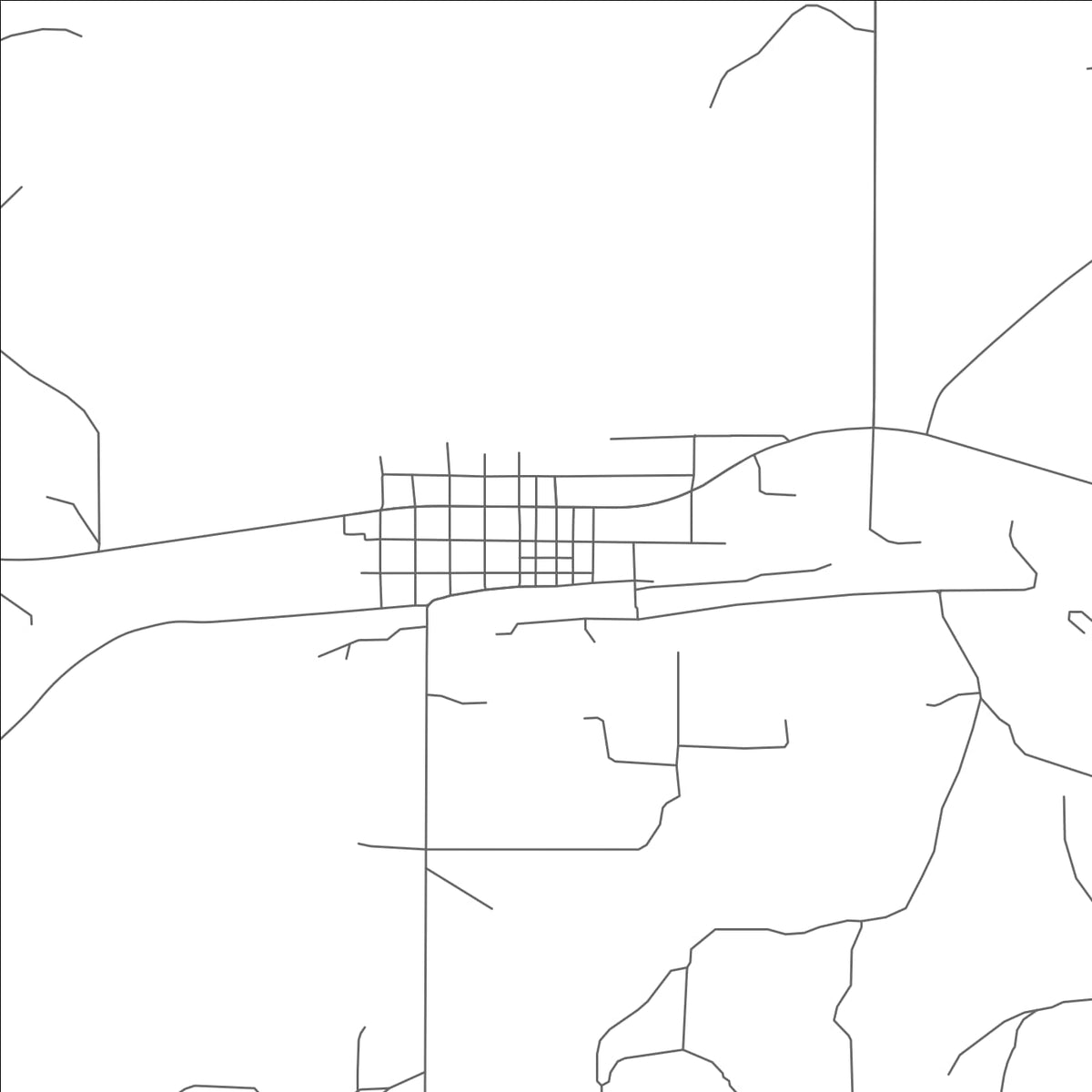ROAD MAP OF DARROUZETT, TEXAS BY MAPBAKES