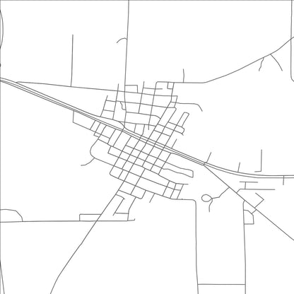 ROAD MAP OF DE KALB, TEXAS BY MAPBAKES