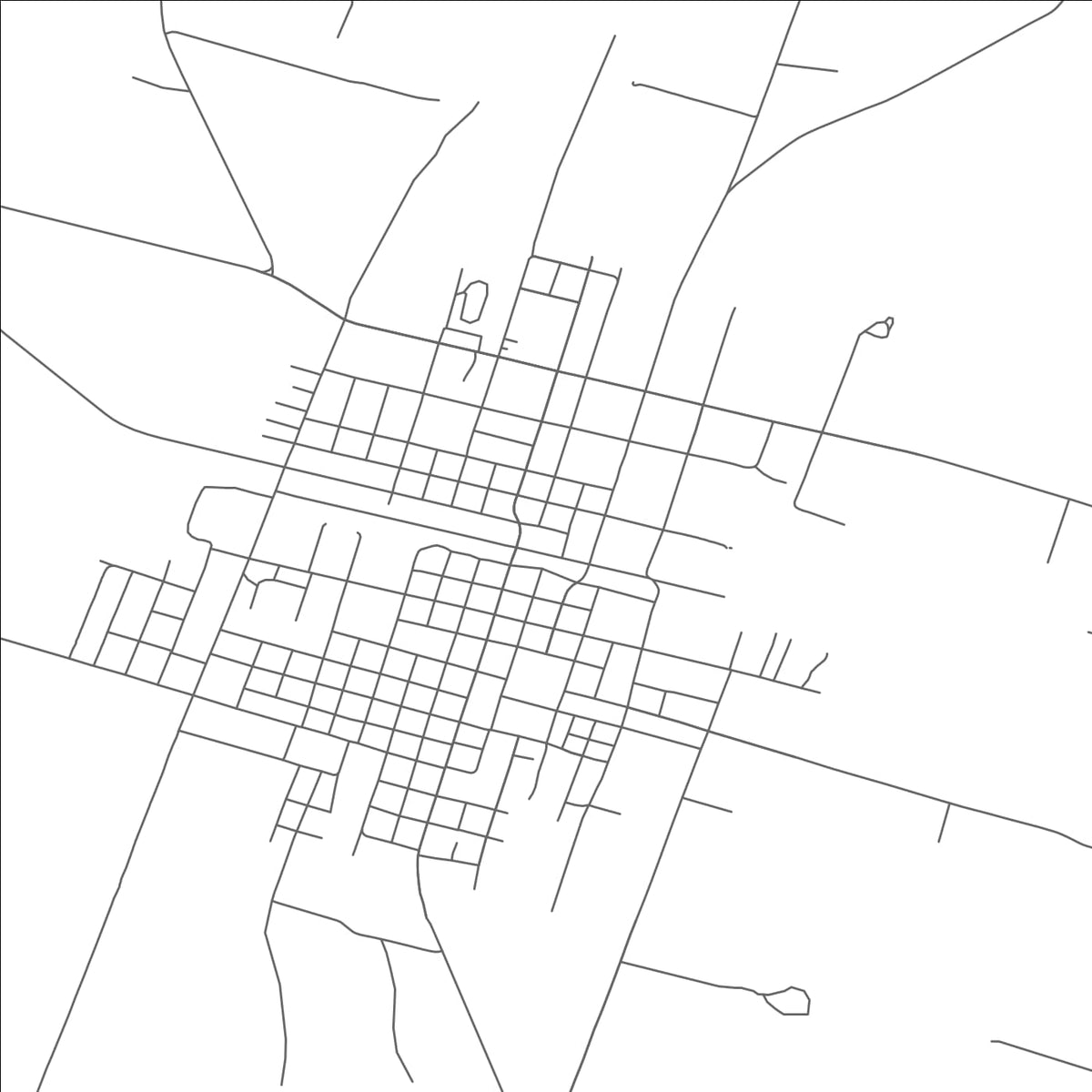 ROAD MAP OF DE LEON, TEXAS BY MAPBAKES