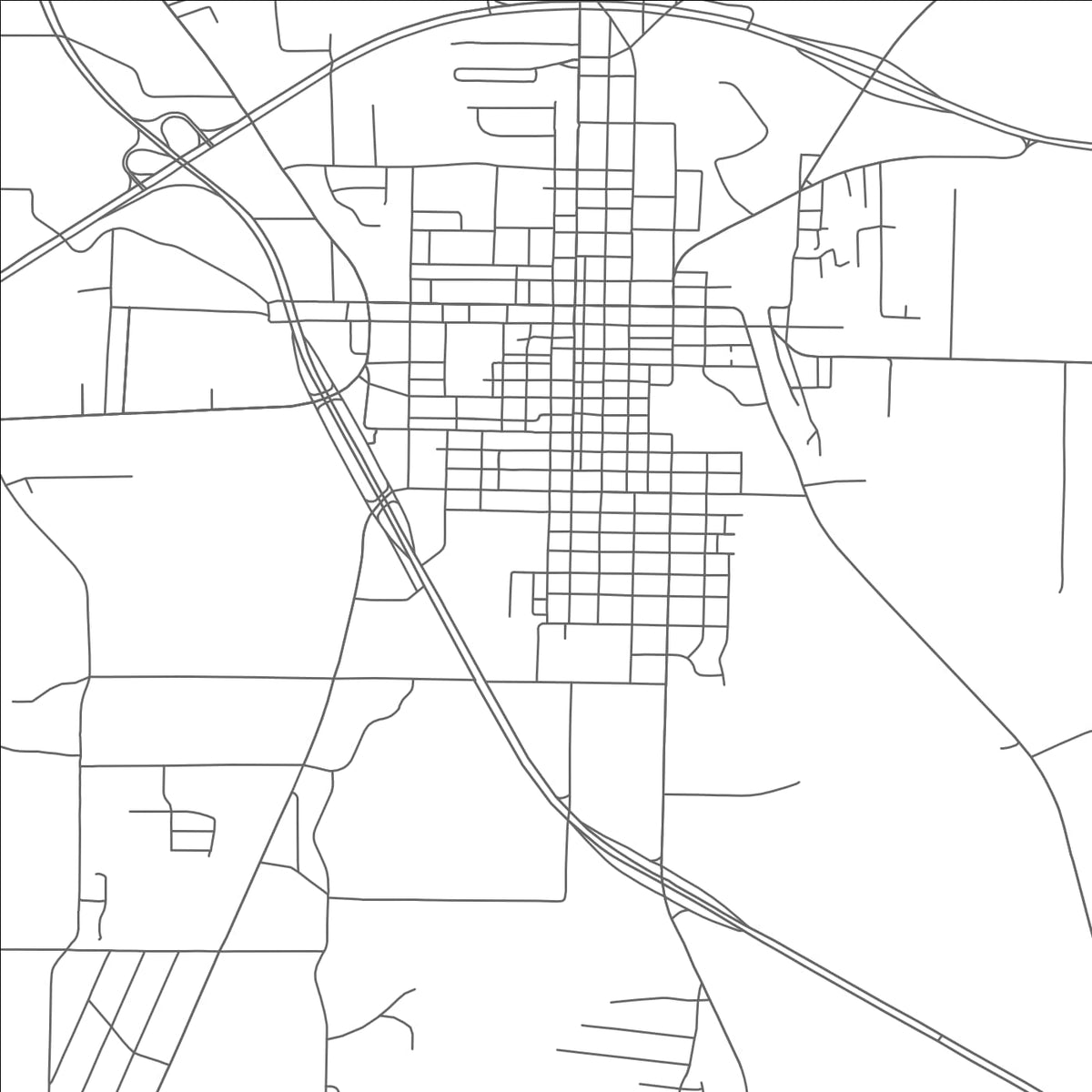 ROAD MAP OF DECATUR, TEXAS BY MAPBAKES