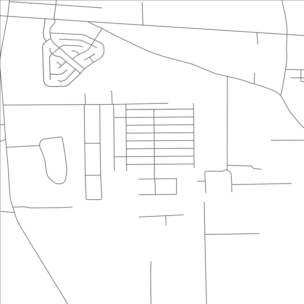 ROAD MAP OF DEERWOOD, TEXAS BY MAPBAKES
